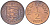 Гернси 1/2 пенни 1971 Елизавета II (1952-2022), герб KM 20 бронза UNC 4519-655
