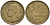Франция 20 франков 1950 петух, полная подпись, 4 пера KM 916.1, Le Franc 401.3 алюминиевая бронза 4391-1132