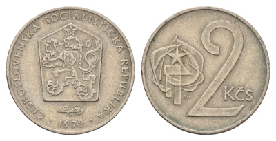 Чехословакия 2 кроны 1972 KM 75 медно-никель 4703-843
