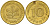 ФРГ 10 пфеннигов 1995 F J. 383, KM 108 сталь плакированная латунью    4603-716