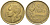 ФРАНЦИЯ 20 ФРАНКОВ 1951 ПЕТУХ, 4 ПЕРА KM 917.1, LE FRANC 402.7 алюминиевая бронза 3856-414