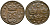 Швеция 1/4 эре 1635 Кристина (1632-1654), была в обращении на территории России KM 152.2 медь 89-1232