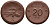Саксония 20 пфеннигов 1921 колосья и серп J. N 53 фарфор UNC 1094-8-83