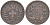 ШВЕЙЦАРИЯ 2 РАППЕНА 1850 А, ПЕРВЫЙ ГОД KM 4.1 бронза 188-263
