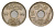 Египет 2 миллима 1916 AH 1334, H KM 314 медно-никель 4651-1049
