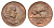ЮАР 2 цента 1966 Ян ван Рибек (1619-1677), South Africa, легенда на английском, антилопа KM 66.1 бронза aUNC 4693-547