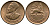 Эфиопия 1 цент 1943-1944 EE 1936, Хайле Селассие I, второе правление (1930-1936)  KM 32 медь 4549-535