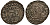 Венгрия 1 денар 1577 К-В, Максимилиан II Габсбург (1564-1576), мадонна с младенцем, вес 0,53 го. серебро 4182-1141