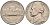 США 5 центов 1956 D, Джефферсон KM А192 медно-никель 92-1027