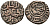 Индия 2 гани 1296-1316 AD Делийский Султанат, Ала аль-Дин Мохаммед биллон 192-925