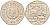 Кипр 50 центов 1994 похищение Европы KM 66 медно-никель    4595-946