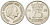 Нидерланды 25 центов 1951 Юлиана (1949-1980) KM 183 никель 214-916
