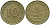 ФРГ 10 ПФЕННИГОВ 1950 G KM 108, J. 383 сталь плакированная латунью 113-133