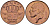 БЕЛЬГИЯ 50 САНТИМОВ 1981 BELGIE, БОДУЭН I (1951-1993) KM 149.1 бронза UNC 214-227