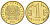 Казахстан 1 тенге 2011 KM 23 латунь UNC M57-16