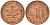 ФРГ 1 пфенниг 1986 D KM 105, J. 380 сталь плакированная медью    4598-637