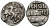 Великое Княжество Московское денга 1535-1547 Иван IV Васильевич, Тверской монетный двор, 0,34 грамм ГиК №67 серебро    262-1333