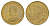 Румыния 50 леев 1991 KM 110 сталь плакированная латунью UNC 1531-731