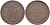 ВАТИКАН 1/2 БАЙОЧЧИ 1851 R, ГОД V, ПАПА ПИЙ IX (1846-1878) KM 1355 (С166) медь 1521-1342