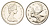 Канада 25 центов 1972 Елизавета II (1952-2022), олень KM 62b никель PROOF-LIKE (BU) 4637-815