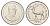 Маврикий 1/2 рупии 1990 KM 54 сталь плакированная никелем UNC 25-1025