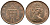 Великобритания 1 пенни 1980 Елизавета II (1952-2022) KM 915, Spink 4237 (B1) бронза 87-314