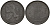 Бельгия 1 франк 1943 Belgique-Belgie KM 127 цинк    4187-145