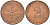 ФРГ 2 пфеннига 1981 F KM 106а, J. 381а сталь плакированная медью 55-1232