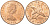 Остров Мэн 2 пенса 1976 птица, Елизавета II (1952-2022) KM 34 бронза UNC 4119-253