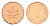Германия 1 пфенниг 1998 A, в запайке KM 105, J.380 сталь плакированная медью PROOF 4116-1033