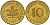 ФРГ 10 пфеннигов 1987 J J. 383, KM 108 сталь плакированная латунью    4603-547