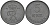 Дания 5 эре 1960 C; S, Фредерик IX (1947-1972) KM 843.2 цинк UNC 4565-735