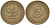 ФРГ 5 пфеннигов 1950 D KM 107, J. 382 сталь плакированная латунью 55-1241