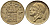 БЕЛЬГИЯ 50 САНТИМОВ 1955 BELGIQUE KM 144 бронза 4392-768
