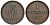 Ганновер 1 пфенниг 1853 B, Георг V KM 221, AKS 155, J. 83 медь 4594-432