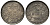 ГЕРМАНИЯ 1/2 МАРКИ 1905 D J. 16, KM 17 серебро UNC 413-4445