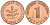 ФРГ 1 пфенниг 1967 G KM 105, J.380 сталь плакированная медью PROOF 1094-7-53