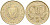 Кипр 5 центов 1990 голова быка KM 55.2 никель латунь    4595-932