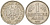 ФРГ 1 МАРКА 1957 J KM 110, J. 385 медно-никель 4551-1234