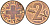 Швейцария 2 раппена 1970 KM 47 бронза UNC 4592-724