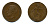 Великобритания 1 пенни 1921 Георг V (1910-1936) KM 810, Spink 4051 бронза 47-545