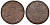 Швеция 1/6 эре 1670 Карл XI (1660-1697), была в обращении на территории России KM 254 медь 4177-421