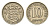 Эстония 10 сентов 1931 год-тип KM 12 никель латунь 4679-623