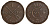 Швеция 1 скиллинг 1827 Карл XIV Юхан (1818-1844), редкий год KM 597 медь 413-5225