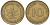 ФРГ 10 пфеннигов 1950 J KM 108, J. 383 сталь плакированная латунью 4132-536