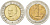 Турция 1 новая лира 2005 KM 1169 биметалл 4610-1142