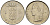 БЕЛЬГИЯ 1 ФРАНК 1973 BELGIE KM 143.1 медно-никель 4546-417