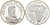 Чад 500 франков 2000 миллениум KM 17 серебро PROOF 04-317-22
