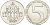 Израиль 5 лир 1973 Вавилонская лампа, ханука KM 75.1 серебро UNC 413-3841