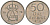 Швеция 50 эре 1973 U, Густав VI Адольф (1950-1973) KM 837 медно-никель 4621-337